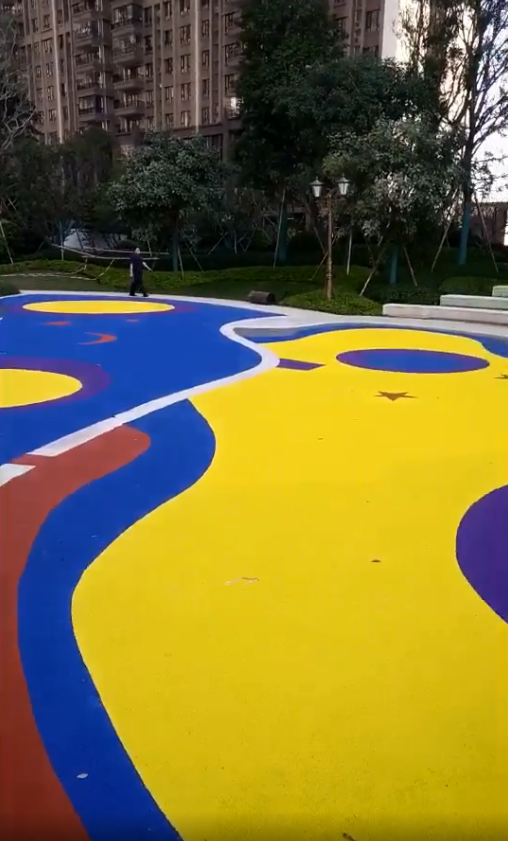 佛山恒大御景園小區(qū)EPDM塑膠地面